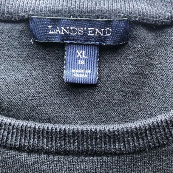 Lands’ End Supima Black Women’s Top XL - Picture 3 of 10